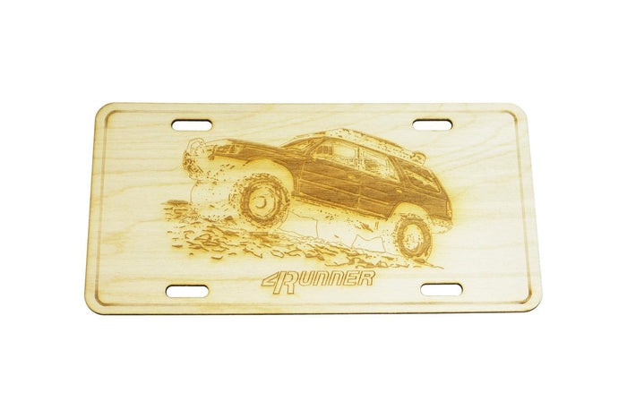 ZSPEC Toyota 4Runner Cut-Away License Plate, Birch, Ornamental - ZSPEC Design LLC - Holiday Ornaments - 4runner, garage art, license, lifestyle, ornament, toyota - zspecdesign.com